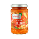 Conservă de fasole Raureni, mâncare de fasole în borcan, cu fasole albă în sos, produs Raureni pentru gătit sănătos.