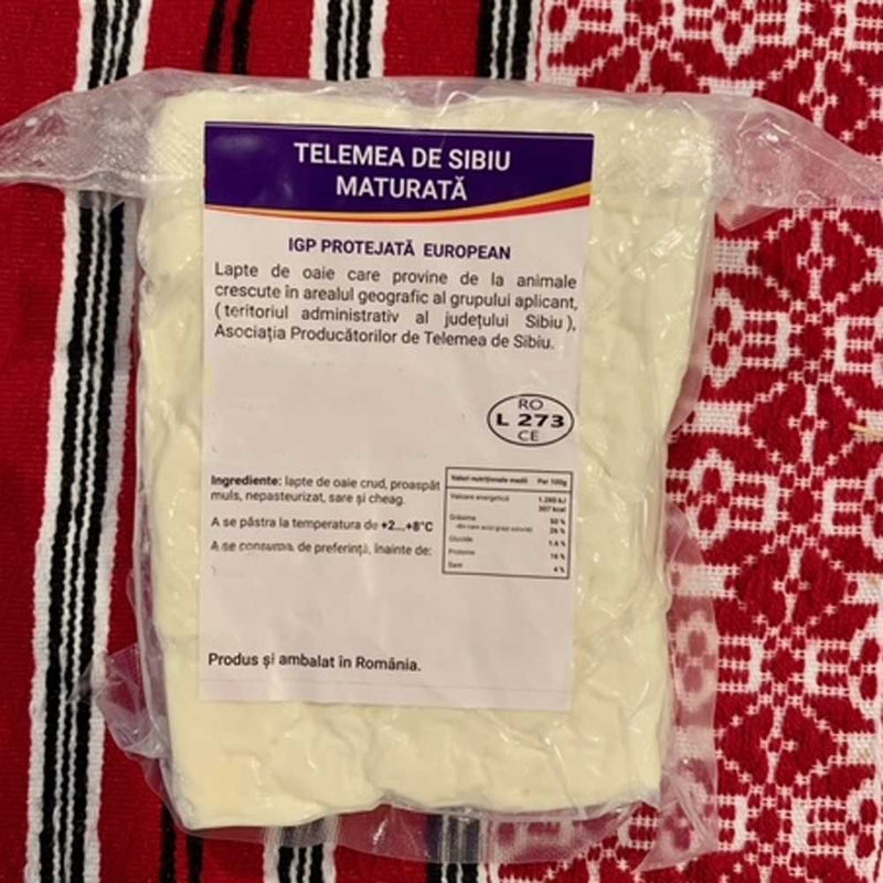 Telemea maturata de Sibiu din lapte de oaie - Delumani - Magazin Online Romanesc 