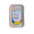 Delumani pork jowl meat, sliced mezeluri from Delumani, showcasing marbled cured pork product with textured slices