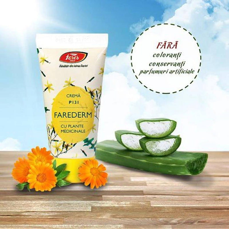 Crema Farederm cu plante medicinale, P131, 50 ml, Fares - Delumani - Magazin Online Romanesc 